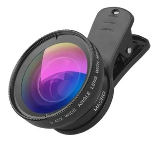 Lente Super Gran Angular Apexel 0.45x Macro 12.5x Log-on