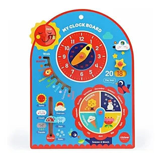 Reloj Calendario Interactivo Niño Divertido Educativo Mideer