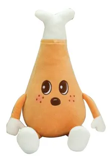 Peluche Diseño Comida Piezas De Pollo Ultra Suave Grande