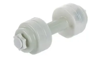 Botella De Agua En Forma De Mancuerna (gris)