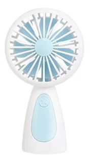 Ventilador Mano Recargable Para Escritorio Luces Led Log-on