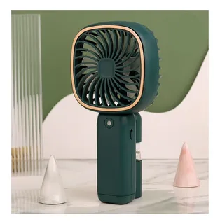 Ventilador Portátil Escritorio Recargable C/rociador Log-on
