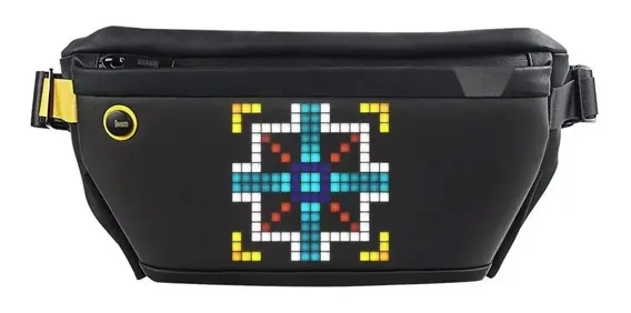 Bolso Hombro Inteligente Pixoo-slingbag Negro Divoom 