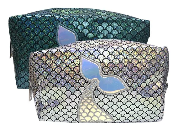 Kit 2 Bolsas Cosmetiqueras Organizadoras Tornasol Cosméticos