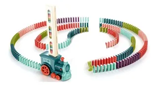 Log-on Madera Tren Locomotora De Bloques Colores Divertido