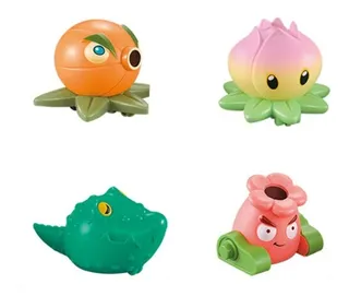 Figuras Plantas Vs Zombies Juego Set Carritos Fricción
