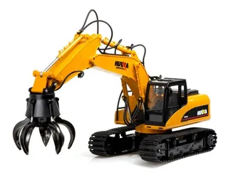 Camión Excavadora Gancho Control Remoto Juego Huina 1:14