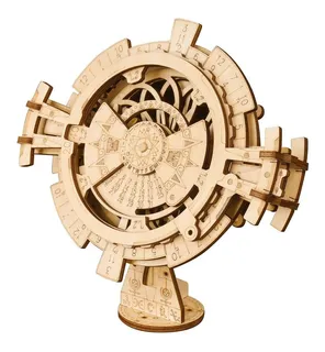 Calendario Perpetuo Robotime Engranes Madera Móvil Bloques