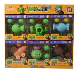 Juego Plantas Vs Zombies Colección Personajes Juguete Niños