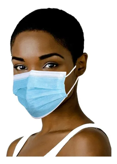 100 Piezas Cubrebocas Tricapa Termosellado En Bolsa Facemask